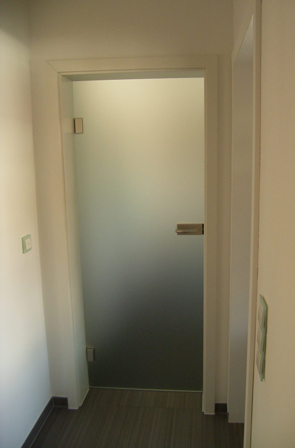 Badezimmer, Bad, Tür, Glas, Glastür, Glastüere